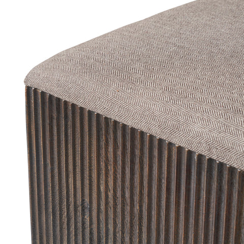 Tristan Brown Herringbone Stool -6