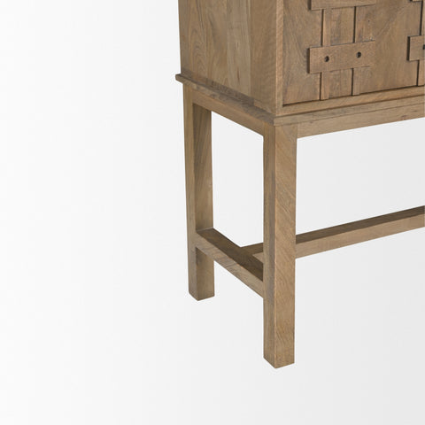 Truss Cool Brown Mango Wood Tall Cabinet-3