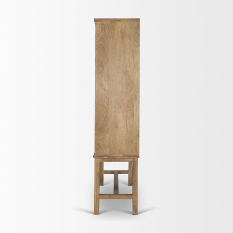 Truss Cool Brown Mango Wood Tall Cabinet-4