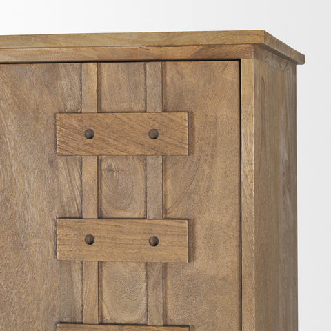 Truss Cool Brown Mango Wood Tall Cabinet-6