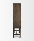 Truss Dark Brown Mango Wood Tall Cabinet -4