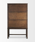Truss Dark Brown Mango Wood Tall Cabinet -5