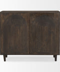 Tucker Dark Brown Carved Mango Wood Accent Cabinet-2