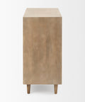 Tucker Light Brown Carved Mango Wood Accent Cabinet -2