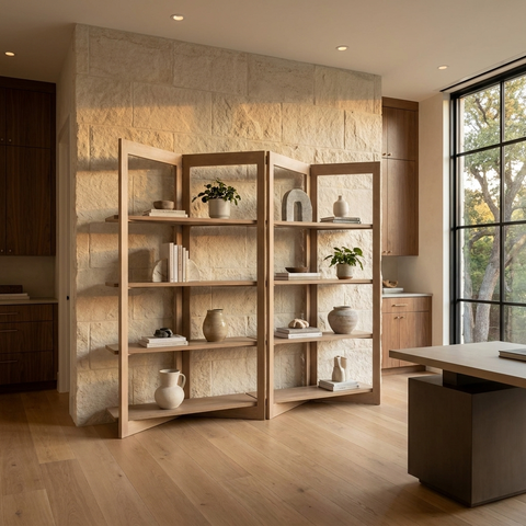 Turnbull Solid Mango Wood Shelving Unit