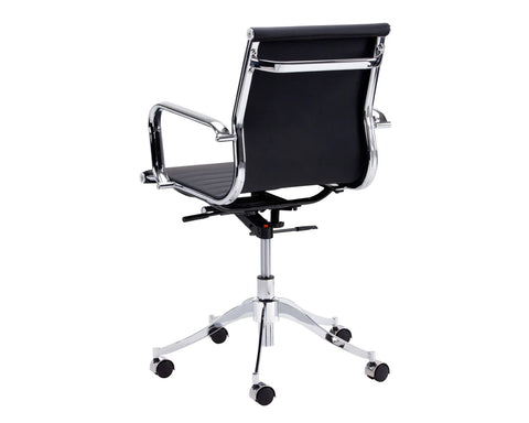 Tyler Black Faux Leather Office Chair-2