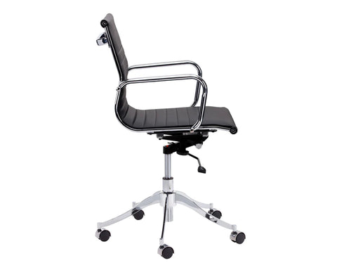 Tyler Black Faux Leather Office Chair-3