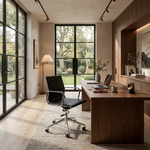 Tyler Black Faux Leather Office Chair