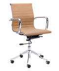 Tyler Tan Faux Leather Office Chair-1