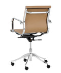 Tyler Tan Faux Leather Office Chair-2