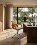 Tyler Tan Faux Leather Office Chair