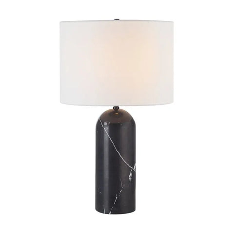 Tyne Honed Black Marble Table Lamp -1