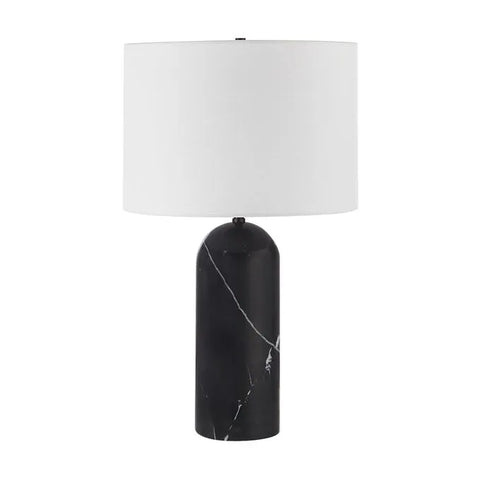 Tyne Honed Black Marble Table Lamp -2