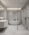 Grey concrete floor tile