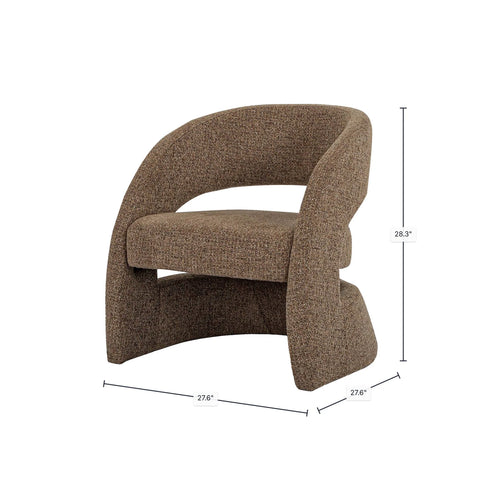 Virgo Chocolate - Accent Chair LH