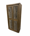 Valterra Dark Brown Cappuccino Marble Tall Cabinet-1