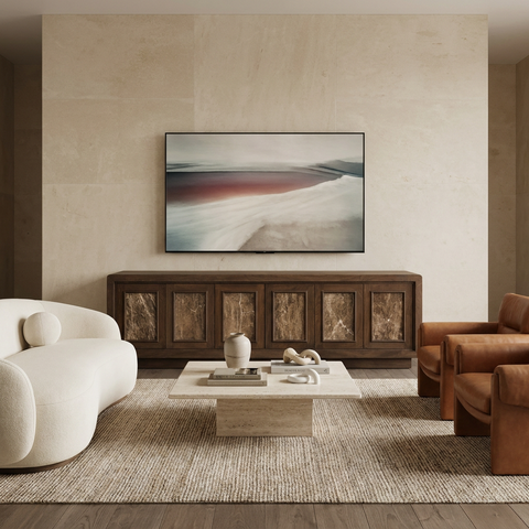 Valterra Dark Brown Mango Wood Media Console