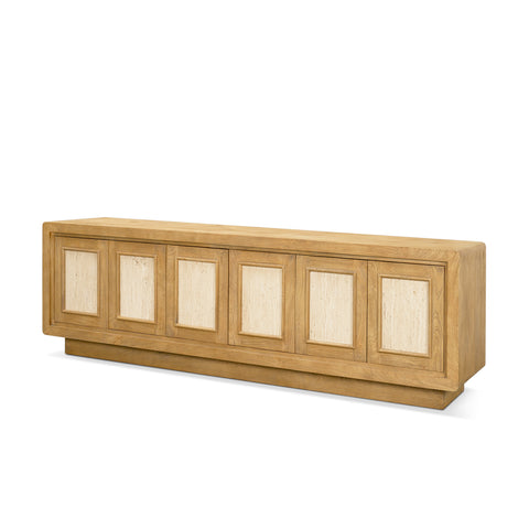 Valterra Light Brown Mango Wood Media Console -1