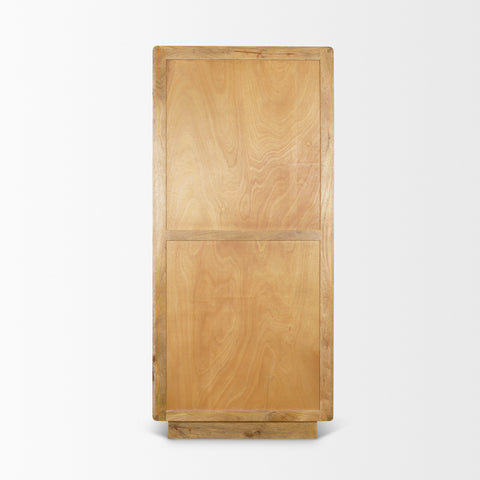 Valterra Light Brown Travertine Tall Cabinet -4