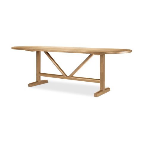 Viktor 94" Light Brown Mango Wood Dining Table-1