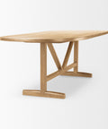 Viktor 94" Light Brown Mango Wood Dining Table-4
