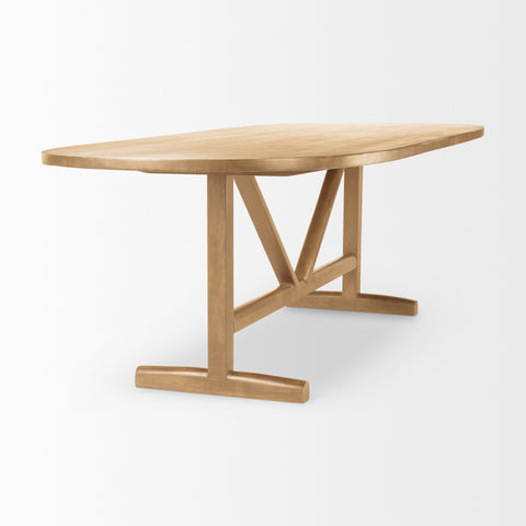 Viktor 94" Light Brown Mango Wood Dining Table-4