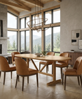Viktor 94" Light Brown Mango Wood Dining Table