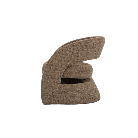 Virgo Chocolate Fabric Accent Chair-5