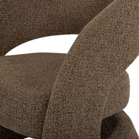 Virgo Chocolate Fabric Accent Chair-7
