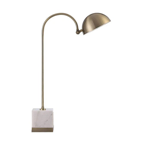 Volos Antique Brass and Marble Table Lamp-5