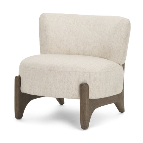 Vyra Cream Fabric Accent Chair -1