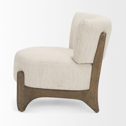 Vyra Cream Fabric Accent Chair -3