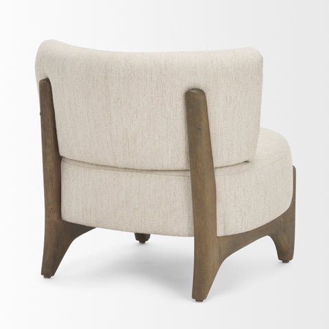 Vyra Cream Fabric Accent Chair -5