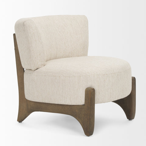 Vyra Cream Fabric Accent Chair -6