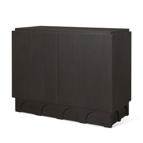 Wagner Dark Brown Mango Wood Accent Cabinet -1