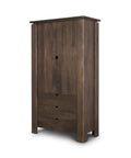 Wallen Dark Brown Solid Mango Wood Curio Cabinet -1
