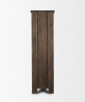 Wallen Dark Brown Solid Mango Wood Curio Cabinet -3