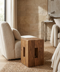 Waylen Recycled Pine Accent Stool 