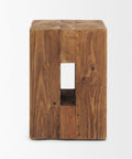 Waylen Recycled Pine Accent Stool -2