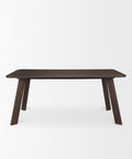 Welborn 72" Dark Brown Mango Wood Dining Table -2