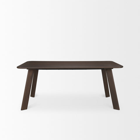 Welborn 72" Dark Brown Mango Wood Dining Table -2