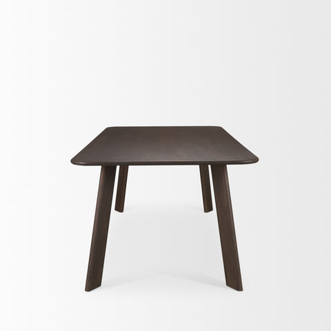 Welborn 72" Dark Brown Mango Wood Dining Table -3