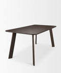 Welborn 72" Dark Brown Mango Wood Dining Table -4