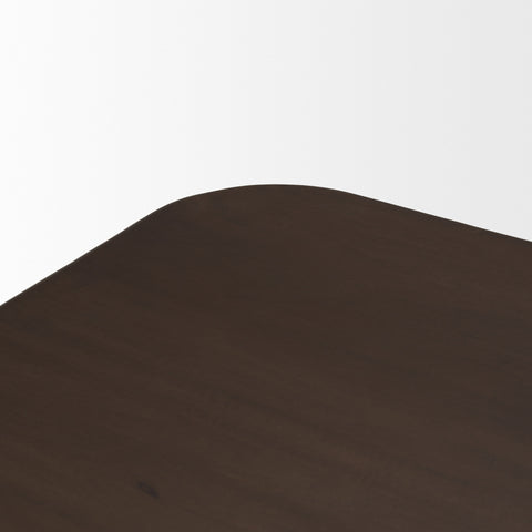 Welborn 72" Dark Brown Mango Wood Dining Table -5