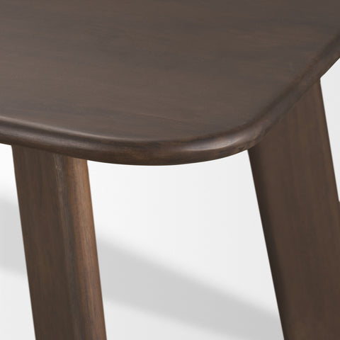 Welborn 72" Dark Brown Mango Wood Dining Table -6