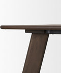 Welborn 72" Dark Brown Mango Wood Dining Table -7