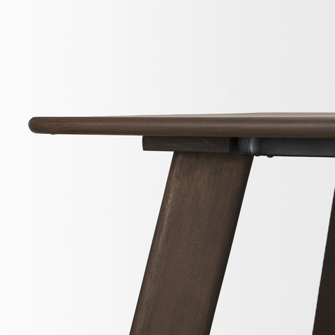 Welborn 72" Dark Brown Mango Wood Dining Table -7