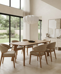 Welborn 72" Light Brown Mango Wood Dining Table 