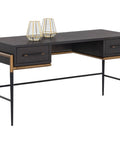 Weldrick Espresso Acacia Wood Desk-1