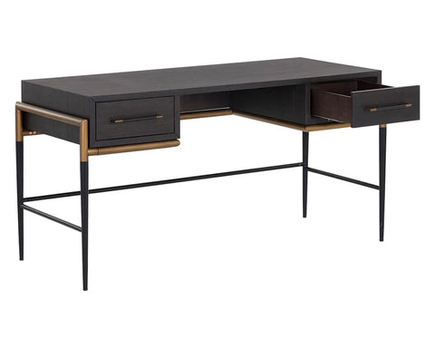 Weldrick Espresso Acacia Wood Desk-2